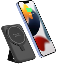 Load image into Gallery viewer, Magnetic Wireless Power Bank with Kickstand
